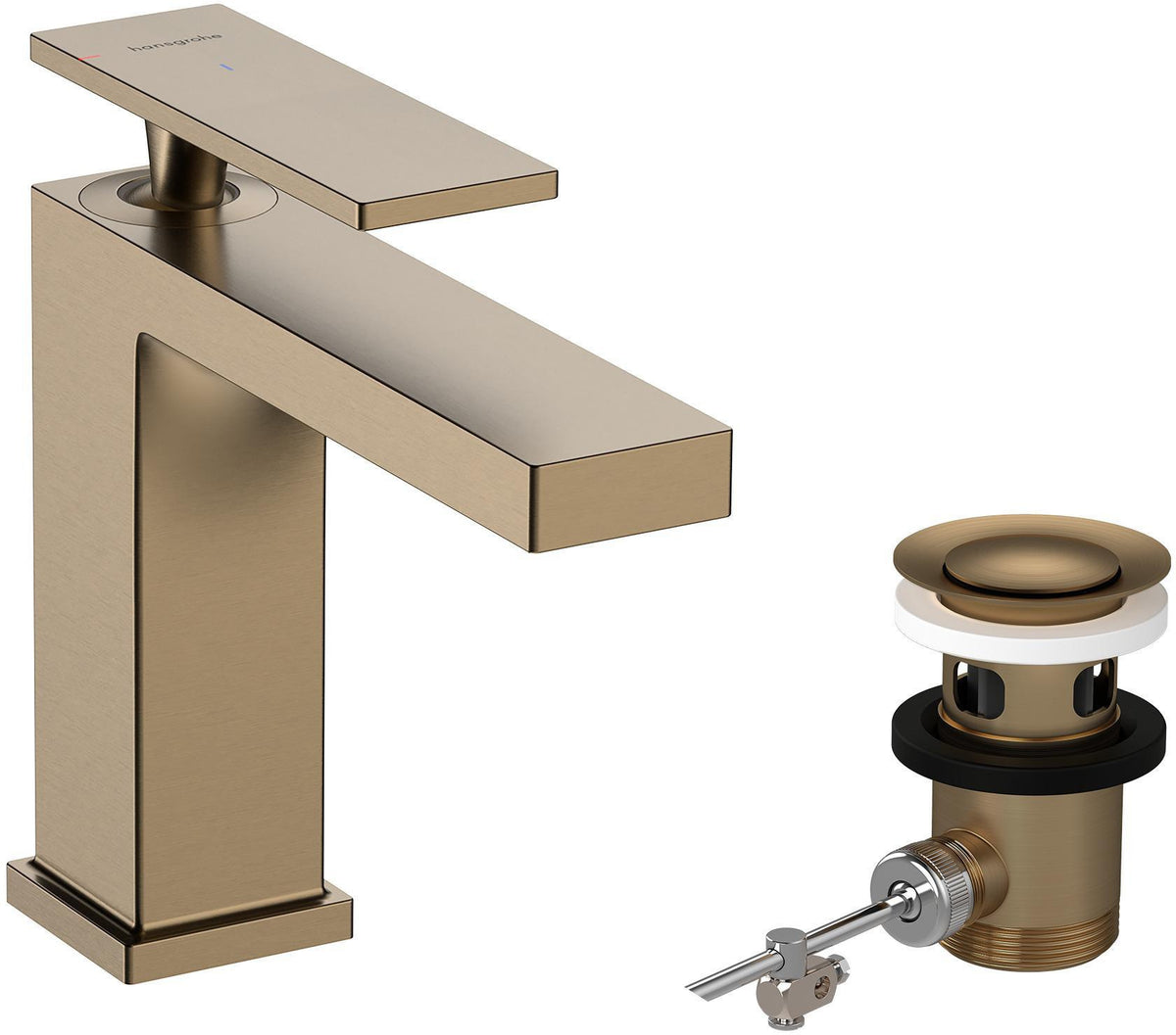HANSGROHE Tecturis E Einhebel-Waschtischmischer ComfortZone 110 CoolStart mit Zugstangen-Ablaufgarnitur chrom