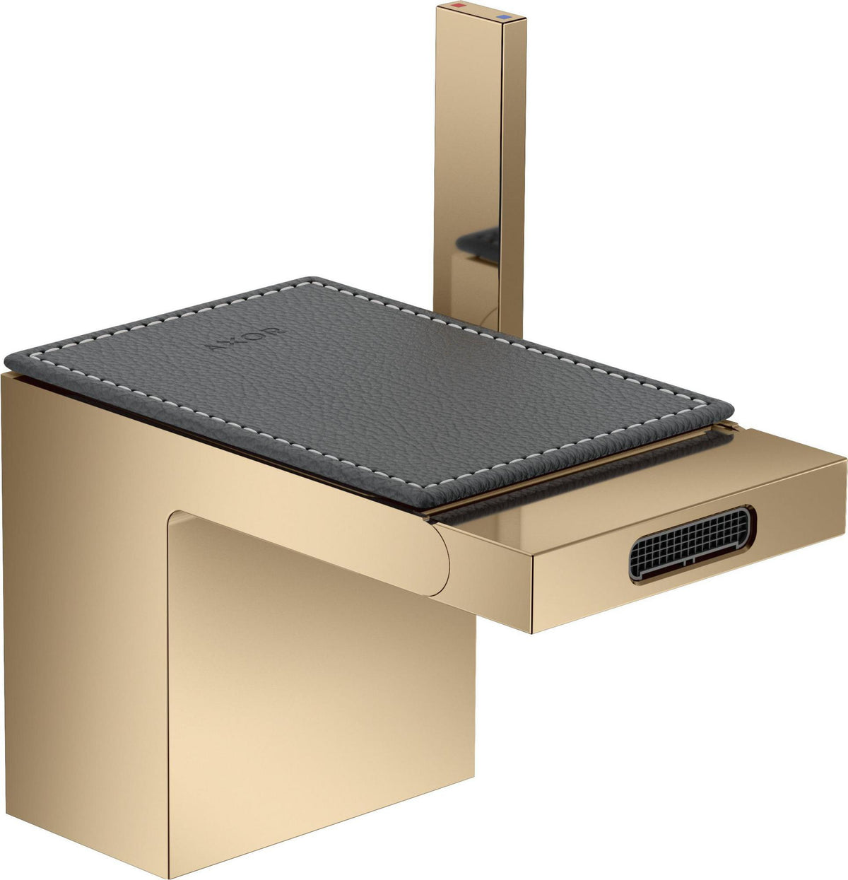 AXOR MyEdition Platte 150 in Leder – Abnehmbare Design-Abdeckung für Waschtischarmaturen