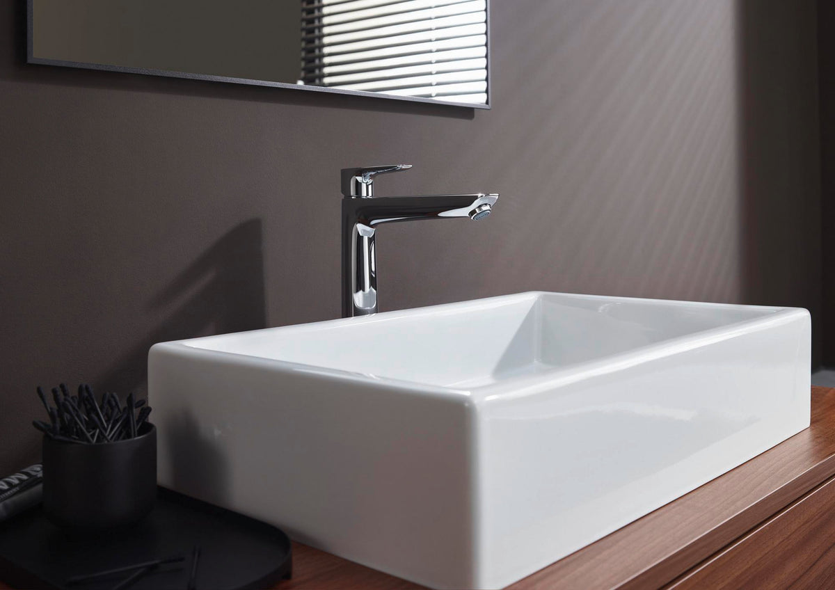 HANSGROHE Talis E Einhebel-Waschtischmischer 240 mit Zugstangen-Ablaufgarnitur, chrom