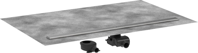 HANSGROHE RainDrain Allround Duschrinne 1200 mm Komplettset – edelstahl gebürstet, höhenverstellbar