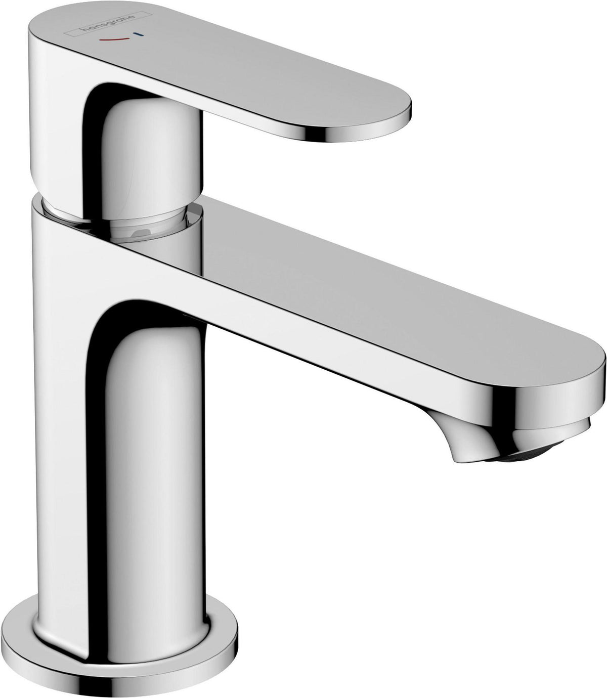 HANSGROHE Rebris S 80 Einhebel-Waschtischmischer CoolStart mattschwarz mit Ablaufgarnitur