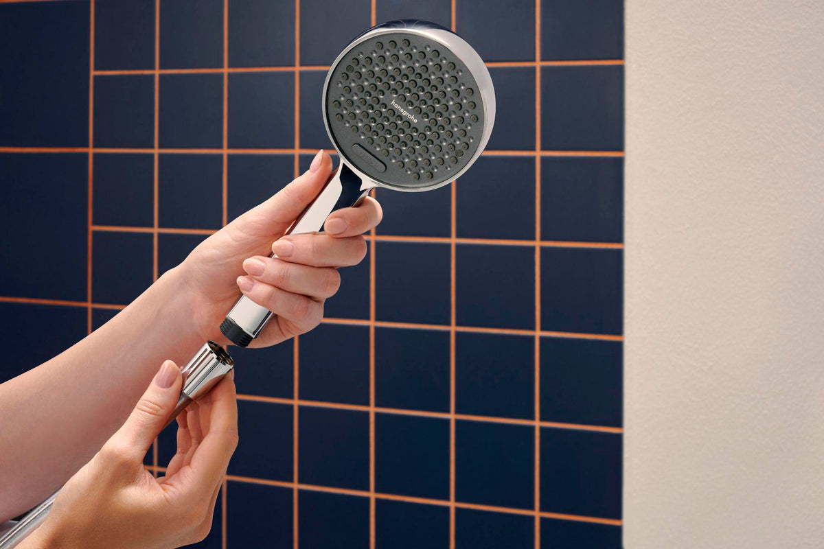 HANSGROHE Handbrause Activera Select S 95 2jet EcoSmart Chrom – 2 Strahlarten, Select-Taste, QuickClean+