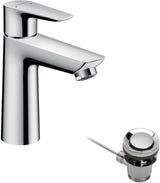 HANSGROHE Talis E Einhebel-Waschtischmischer 110 mit Ablaufgarnitur, chrom – ComfortZone, 5 l/min