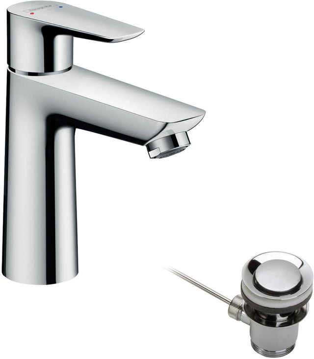 HANSGROHE Talis E Einhebel-Waschtischmischer 110 mit Ablaufgarnitur, chrom – ComfortZone, 5 l/min