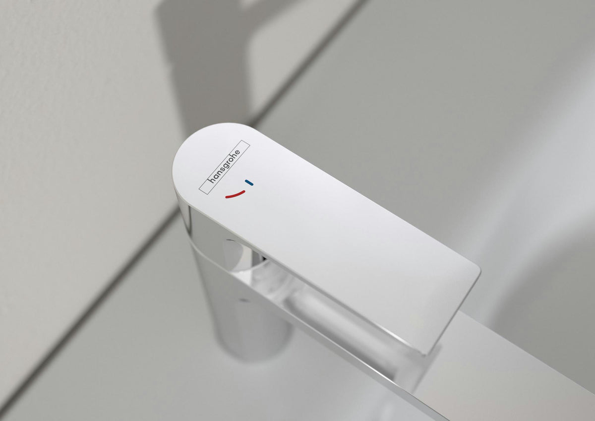HANSGROHE Rebris S Einhebel-Waschtischmischer 110 mit Zugstangen-Ablaufgarnitur chrom