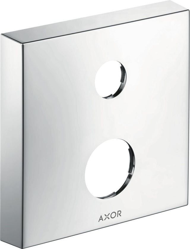 AXOR Verlängerungsrosette eckig 2-Loch Chrom – 170 mm, 33 mm Verlängerung für geringe Einbautiefe
