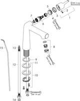 HANSGROHE Talis S Einhebel-Waschtischmischer 140 mit Zugstangen-Ablaufgarnitur, chrom