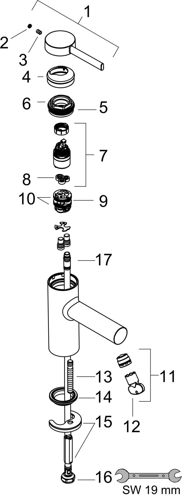 HANSGROHE Zesis S Standventil 70 ohne Ablaufgarnitur Chrom – ComfortZone