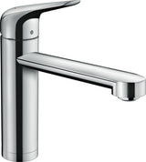 HANSGROHE Focus M42 Spültischmischer M423-H120 mit 360° Schwenkauslauf und Vorfenstermontage in Chrom