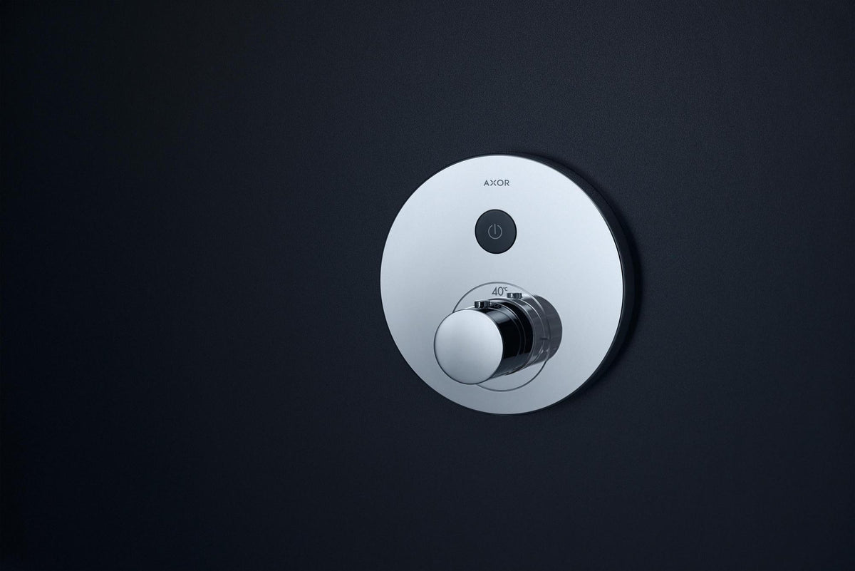 AXOR ShowerSelect Round Unterputz Thermostat für 1 Verbraucher, Chrom – komfortable Select-Technologie