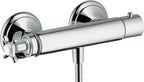 Chrom / mit Temperaturbegrenzer, mit Schalldämpfer / chrom