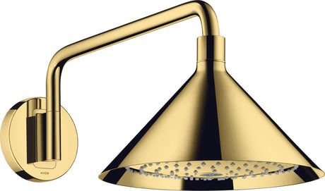 AXOR Kopfbrause 240 2jet von Hansgrohe – 279 mm, Chrom, 2 Strahlarten, Wandmontage