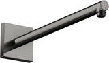 AXOR Brausearm 390 mm DN 15 eckig brushed nickel – Wandmontage
