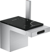 AXOR MyEdition Platte 150 in Leder – Abnehmbare Design-Abdeckung für Waschtischarmaturen