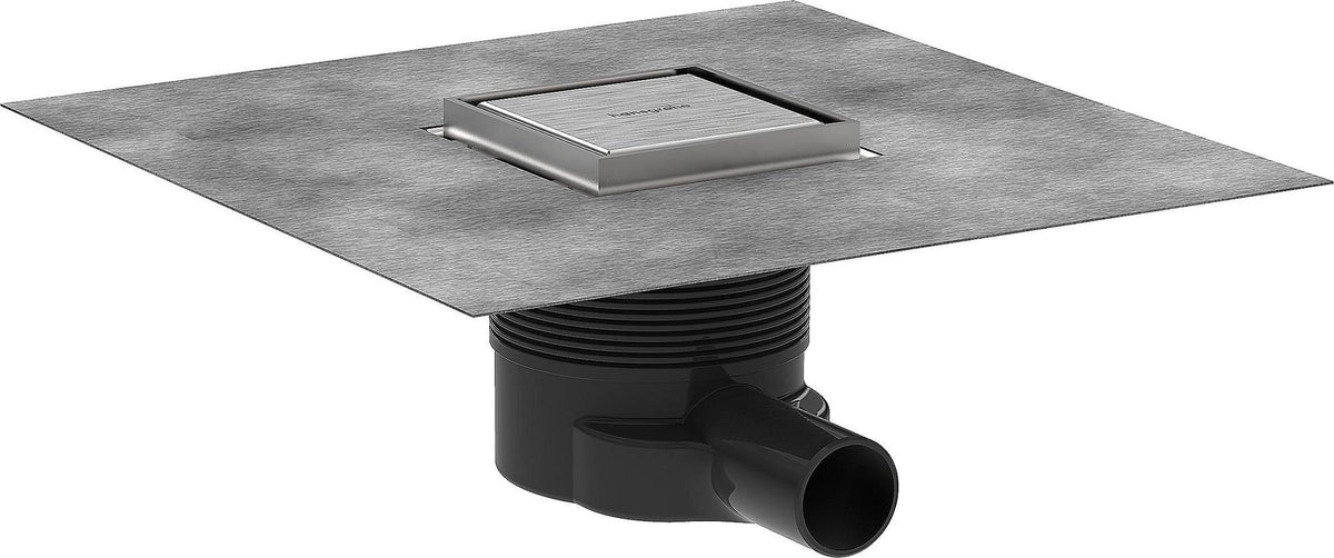 HANSGROHE RainDrain Brilliance Punktablauf Komplettset 150x150 mm mattschwarz