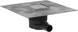 HANSGROHE RainDrain Brilliance Punktablauf Komplettset 150x150 mm mattschwarz