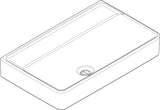HANSGROHE Waschtisch Xanuia Q Compact 650x370mm weiß ohne Hahnloch mit Überlauf