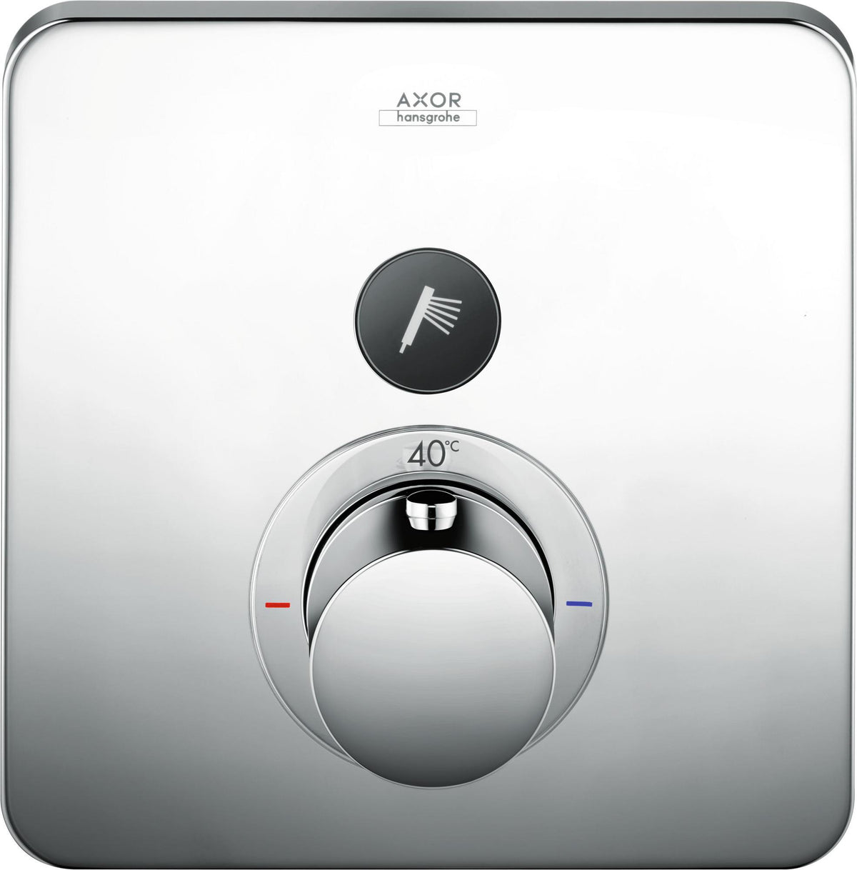 AXOR ShowerSelect Soft Thermostatbatterie für 1 Verbraucher – Unterputz, Chrom, Select-Button