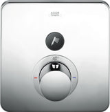 AXOR ShowerSelect Soft Thermostatbatterie für 1 Verbraucher – Unterputz, Chrom, Select-Button
