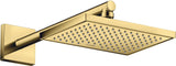 AXOR Kopfbrause 245 x 185 mm, 1 Jet, Chrom – Rain-Strahl für Wand- und Deckenmontage