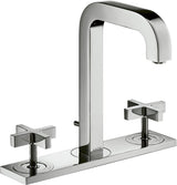 AXOR CITTERIO 3-Loch-Waschtischarmatur 170 DN 15 mit Kreuzgriffen und Platte, Chrom