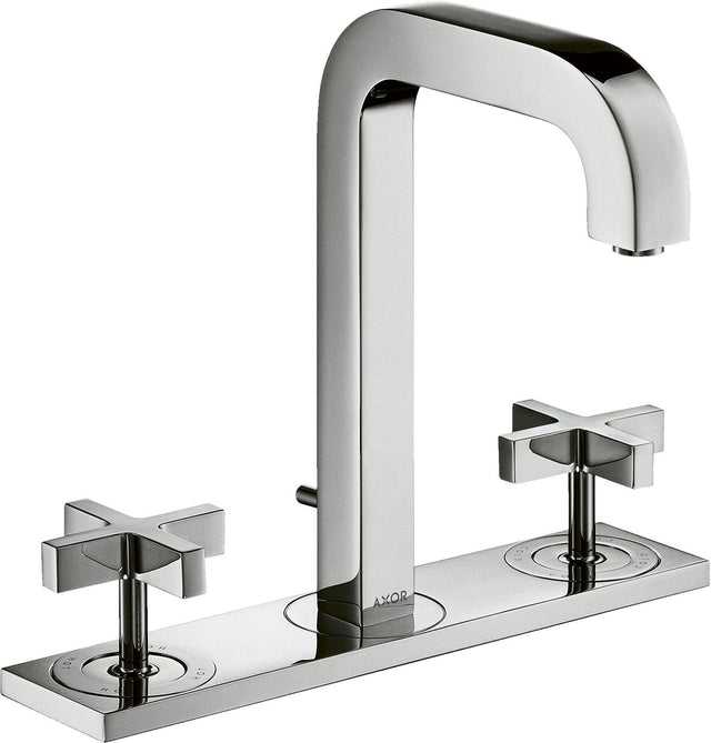 AXOR CITTERIO 3-Loch-Waschtischarmatur 170 DN 15 mit Kreuzgriffen und Platte, Chrom