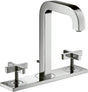 AXOR CITTERIO 3-Loch-Waschtischarmatur 170 DN 15 mit Kreuzgriffen und Platte, Chrom