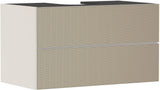 HANSGROHE Xevolos E Waschtischunterschrank 980 mm mattweiß/eiche dunkel grifflos PushOpen