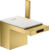 AXOR MYEDITION Einhebel-Bidetmischer ohne Platte polished gold optic mit Push-Open Ablaufgarnitur