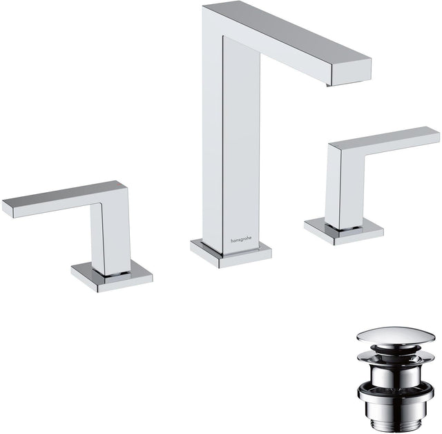 HANSGROHE Tecturis E 3-Loch-Waschtischarmatur ComfortZone 150 CoolStart Chrom