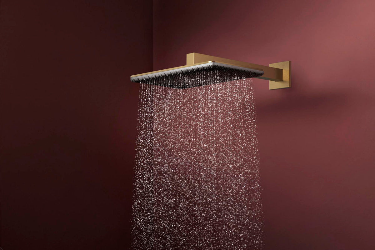 HANSGROHE Kopfbrause Raindance Alive Q 210/340 1jet – Rechteckig, RainAir & PowderRain, Schwarz