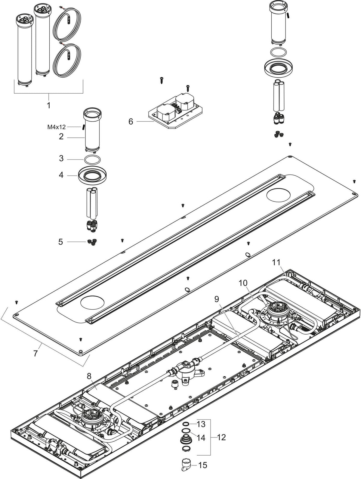 AXOR ShowerHeaven 1200/300 4jet Kopfbrause mit LED-Licht – Chrom