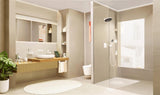 HANSGROHE Tecturis S Einhebel-Waschtischmischer Unterputz für Wandmontage mit 165 mm Ausladung, Chrom