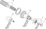 AXOR MONTREUX Abstellventil DN15/DN20 Unterputz chrom – Einbauabsperrventil
