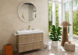 HANSGROHE Spiegel Xarita Lite S – runder LED-Wandspiegel 700 mm mit TouchlessSensor und AntiFog
