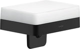 AXOR Universal Softsquare Lotionspender mattschwarz 180 ml Wandmontage mit Glasbehälter