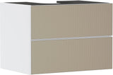 HANSGROHE Xevolos E Waschtischunterschrank 780 mm eiche dunkel mattweiß grifflos