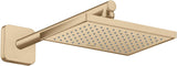AXOR Brausearm 390mm DN 15 softsquare polished red gold – Wandmontage, Messing