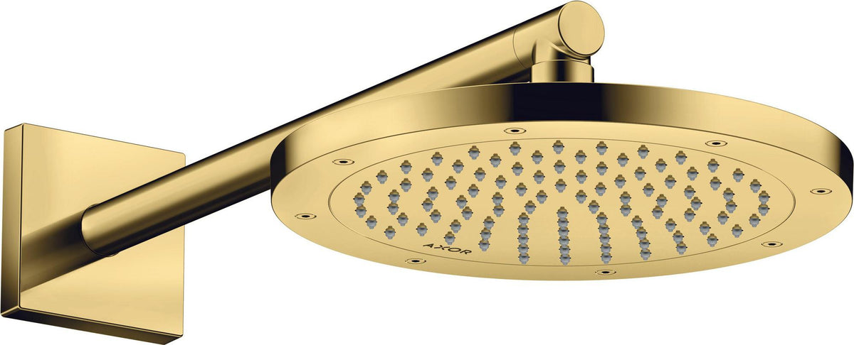 AXOR Brausearm 390 mm DN 15 eckig brushed nickel – Wandmontage