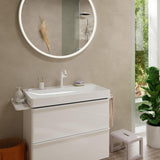 Hansgrohe Tecturis S Fine ComfortZone 150 Einhebel-Waschtischmischer mit Push-Open-Ablaufgarnitur, chrom