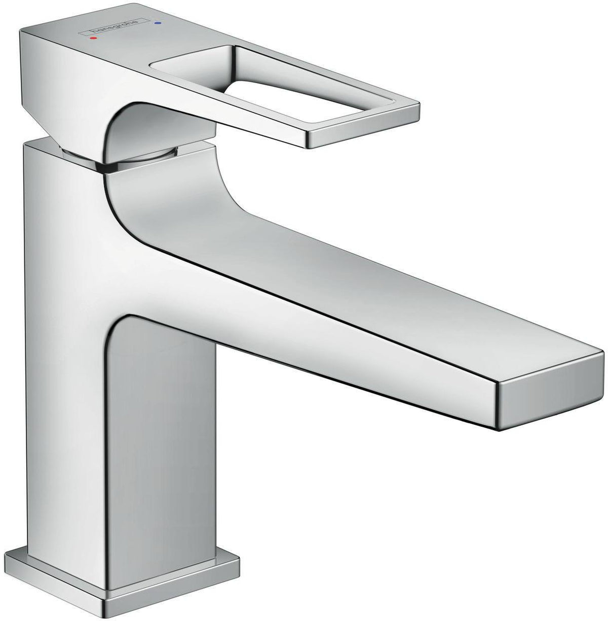 HANSGROHE Metropol 100 Einhebel-Waschtischmischer DN 15 mit Push-Open Ablaufgarnitur, chrom