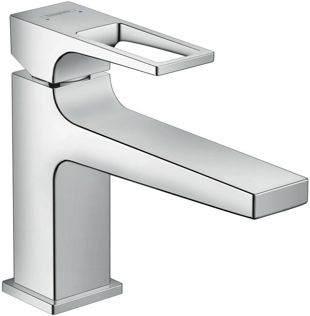 HANSGROHE Metropol 100 Einhebel-Waschtischmischer DN 15 mit Push-Open Ablaufgarnitur, chrom
