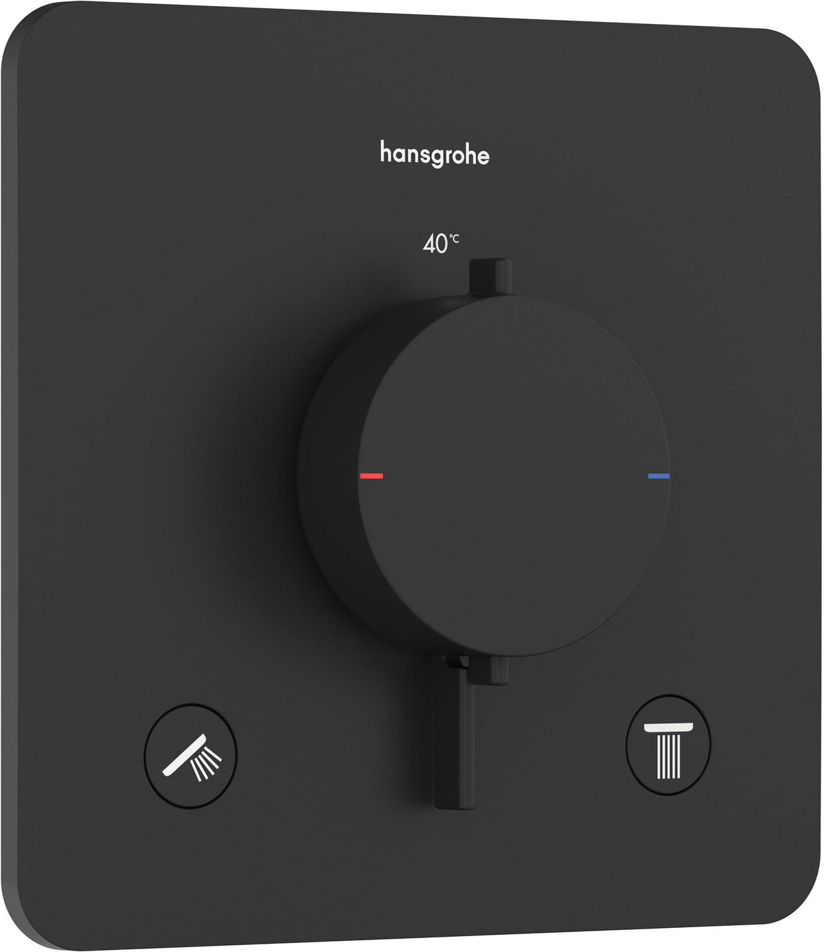 HANSGROHE Ecostat Comfort Q Thermostat UP Fertigset für 2 Verbraucher – Temperatur- und Volumensteuerung