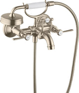AXOR MONTREUX 2-Griff-Wannenarmatur DN 15, Aufputz, Hebelgriffe, Handbrause, Chrom
