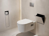 HANSGROHE XtraStoris Rock Einbau-Abfalleimer mit befliesbarer Tür 300/300/100