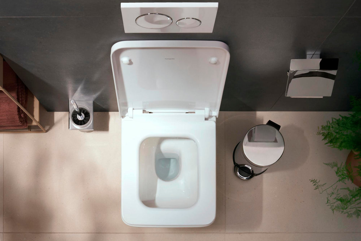 HANSGROHE WC-Sitz EluPura Original Q weiß – Absenkbar, abnehmbar, Montage von oben