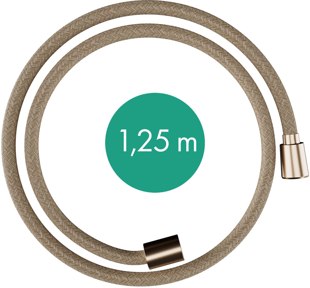 Hansgrohe Designflex Textilbrauseschlauch 125 cm Chrom – Knickgeschützt & Drehwirbel