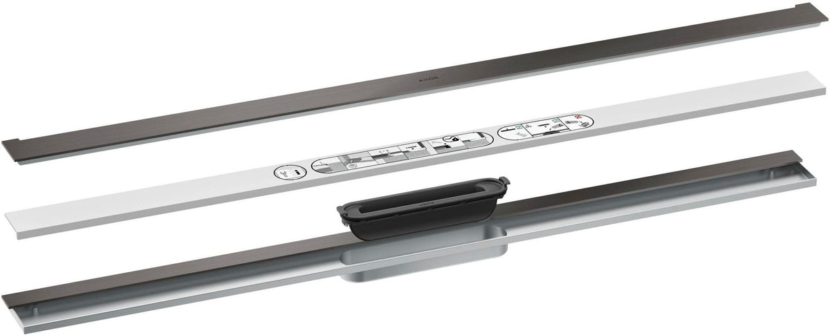 AXOR Drain Duschrinne 1000 mm Fertigset zur Wandmontage, chrom – Hansgrohe