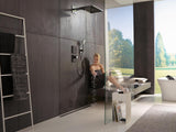 HANSGROHE Kopfbrause RAINMAKER SELECT 460 3jet 460x300mm schwarz/chrom – 3 Strahlarten, Antikalk, Wandmontage