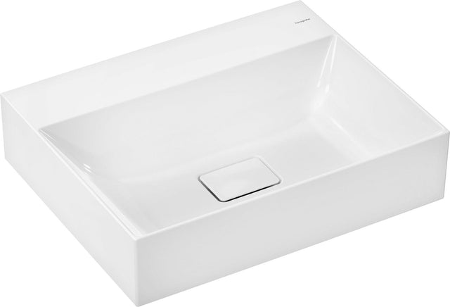 HANSGROHE Xevolos E Aufsatzhandwaschbecken 600x480mm weiß SmartClean ohne Hahnloch